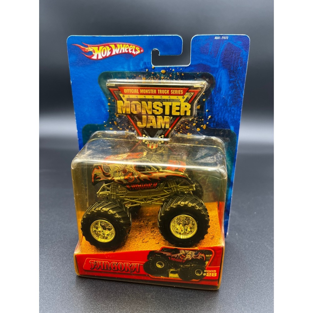 Hot Wheels Monster Jam Fangora 2005 Official Series #28 1:64 Die-Cast Truck